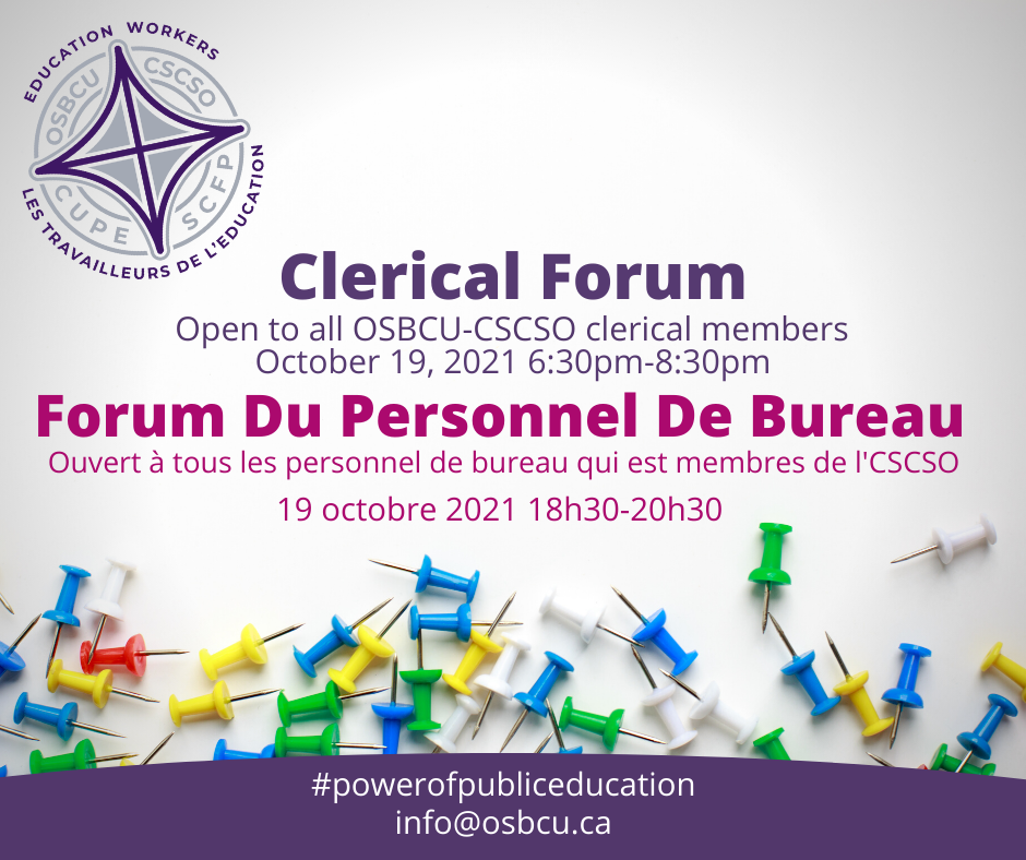 2021 10 19 Clerical Classification Forum